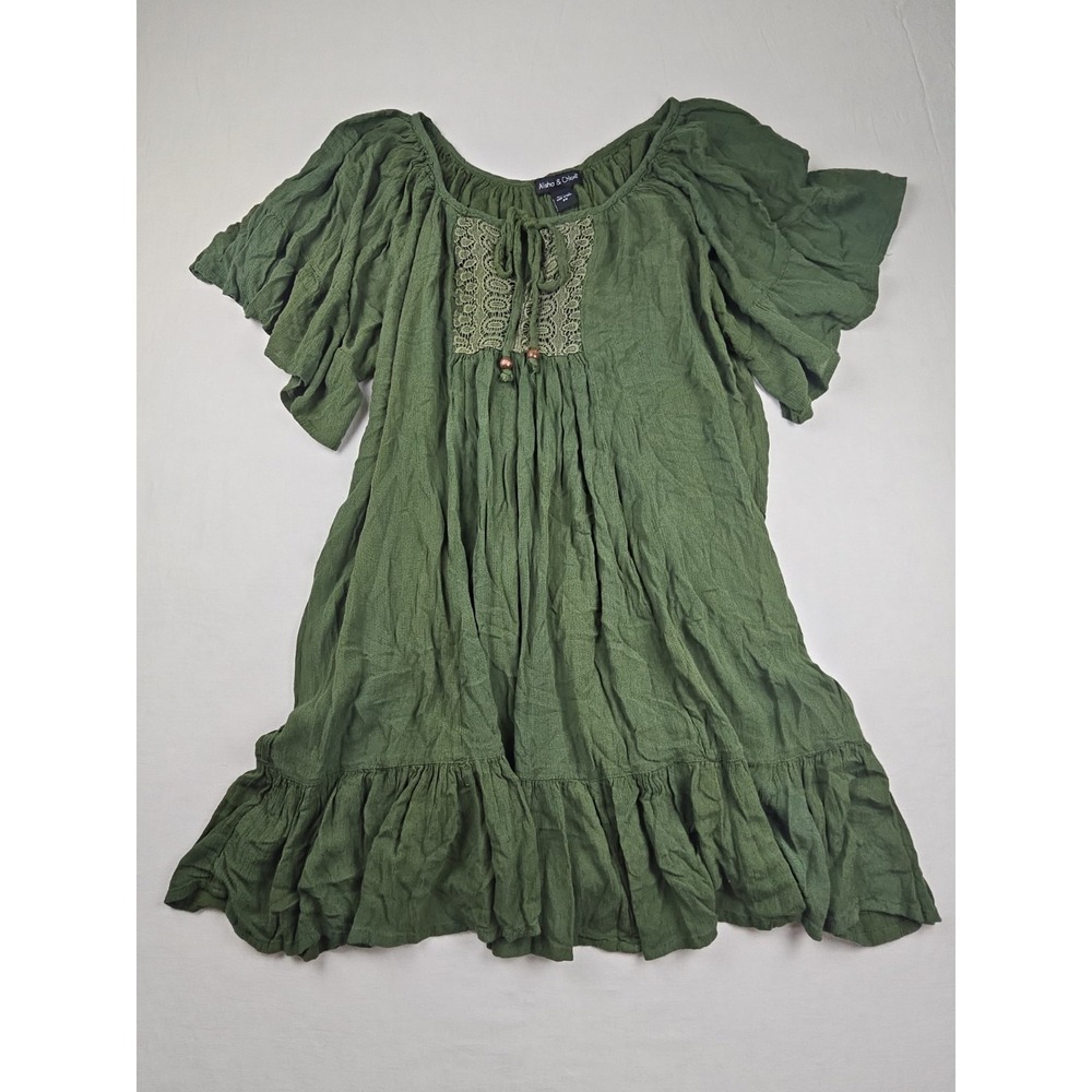 Alisha & Chloe Women's Green Dress 100% Rayon Size 2XL